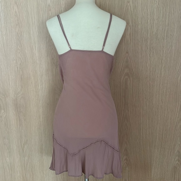 Intimately Free People Draped Front Slip Dress In Mauve Rose size Medium - Picture 4 of 11